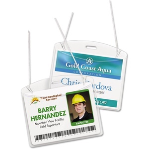 image:imageAvery Heavy Duty Badge Holders 3 x 4 100 Horizontal ID Badge Holders with Cords 2922Hanging