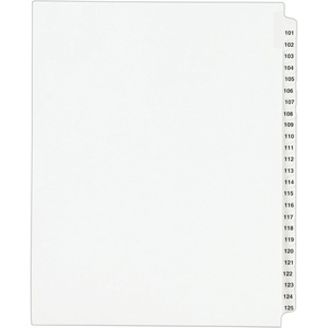 image:imageAvery Legal Dividers Standard Collated Sets 101125 Tab Set 013341 Count Pack of 1