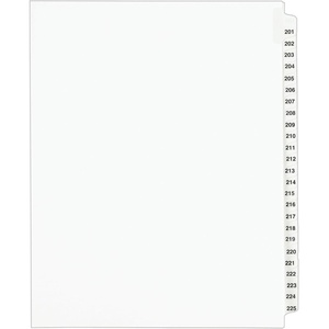 image:imageAvery Legal Dividers Standard Collated Sets Letter Size Side Tabs 201225 Tab Set 013381 Set