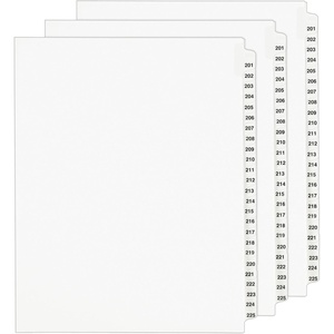 image:imageAvery Legal Dividers Standard Collated Sets Letter Size Side Tabs 201225 Tab Set 013383 Sets