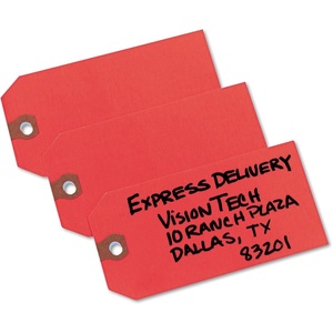 image:imageAvery Unstrung Shipping Tags 115 pt Stock 434 x 238 1000 Red Hang Tags 12345