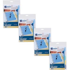 image:imageAvery Write amp Erase Durable Plastic Mini Dividers for 3 Ring Binders and 7Ring Binders 55 x 85 5Tab Sets Multicolor 4 Binder Divider Sets 2198255 x 85 inches
