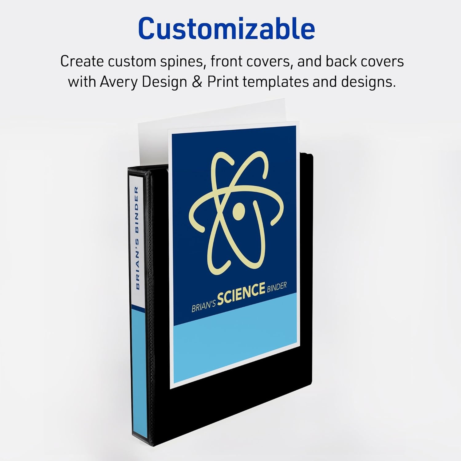 image:imageAvery Durable View 3 Ring Binders 1 Inch Slant Rings 250Sheet Capacity Assorted Bright Colors 6Pack 05631  for School Office Teachers Classrooms amp Home Organization