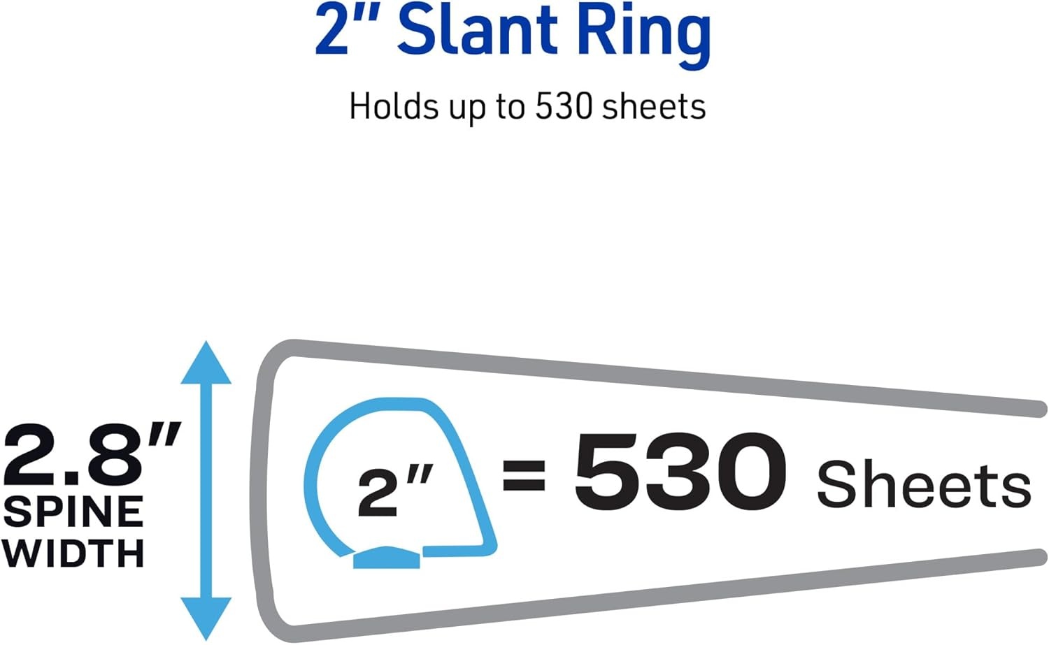 image:imageAvery Durable View 3 Ring Binders 2 Inch Slant Rings 530Sheet Capacity Assorted Dark Colors 4Pack 05638  for School Office Teachers Classrooms amp Home Organization