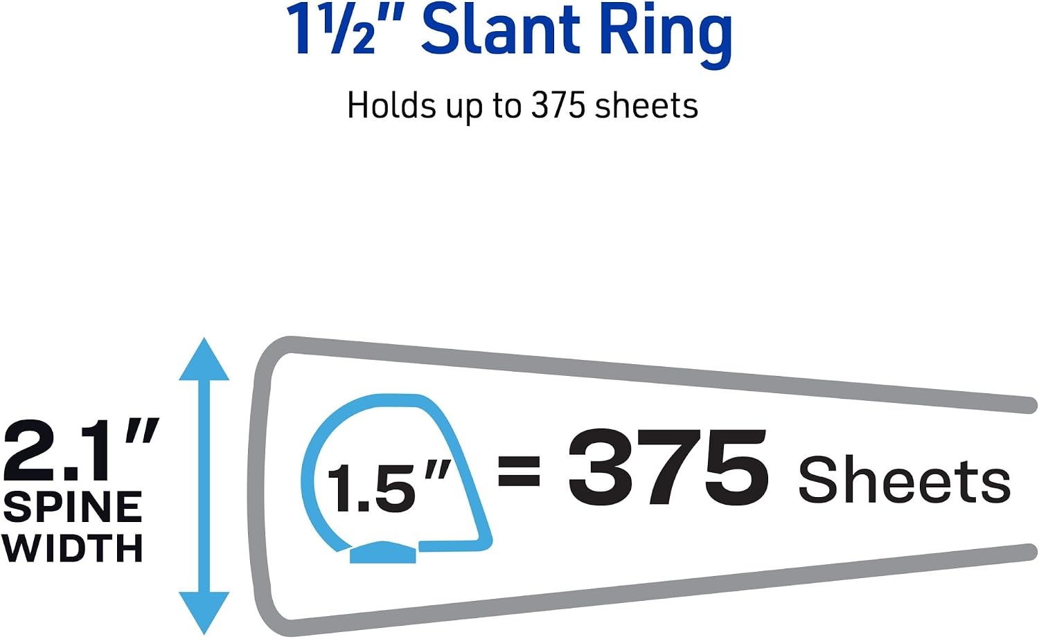 image:imageAvery HeavyDuty View 3 Ring Binders 15 Inch One Touch Slant Rings 375Sheet Capacity Assorted Pastel Colors 4Pack 79634  for School Office Teachers Classrooms amp Home OrganizationAssorted Darks
