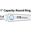 image:imageAvery  Amy Tangerine Designer Binders 1 Round Rings 175Sheet Capacity Watercolor amp Canvas 2 Binders 268531