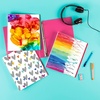 image:imageAvery  Amy Tangerine Designer Collection Binder 1 Inch Round Rings 175Sheet Capacity Hatchmark Hearts 6 Binders 283201