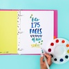 image:imageAvery  Amy Tangerine Designer Collection Binder 1 Inch Round Rings 175Sheet Capacity Rainbow Inkblot 28341