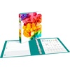 image:imageAvery  Amy Tangerine Designer Collection Binder 1 Inch Round Rings 175Sheet Capacity Rainbow Inkblot 28341