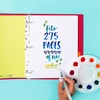 image:imageAvery  Amy Tangerine Designer Collection Binder 1 Inch Round Rings 175Sheet Capacity Watercolor Rainbow 2832215 Pack of 6