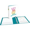 image:imageAvery  Amy Tangerine Designer Collection Binder 1 Round Rings 175Sheet Capacity Blank Canvas 28323Binder