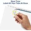 image:imageAvery 12Tab Binder Dividers Easy Print amp Apply Clear Label Strip Index Maker White Tabs 5 Sets 114295 Sets