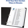 image:imageAvery 131 Dividers for 3 Ring Binders 31 Tabs per Set Customizable Table of Contents Classic White Tabs Great for Organizing Reports Projects and More 11128White