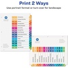 image:imageAvery 15 Tab Dividers for 3 Ring Binders Customizable Table of Contents Multicolor Tabs 6 Sets 111976 sets