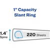 image:imageAvery 15 Ultralast 3 Ring Binder One Touch Slant Ring Holds 85 x 11 Paper 1 White Binder 79714Assorted