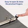 image:imageAvery 15 Ultralast 3 Ring Binder One Touch Slant Ring Holds 85 x 11 Paper 1 White Binder 79714Blue