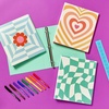 image:imageAvery 3 Ring Binder 1 Inch Round Rings Retro Collection Flower Power 26802Flower Power