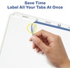 image:imageAvery 3Tab Dividers for 3 Ring Binder Easy Print amp Apply Clear Label Strip Index Maker Customizable White Tabs 25 Sets 11445150 Sets