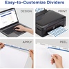 image:imageAvery 3Tab Dividers for 3 Ring Binder Easy Print amp Apply Clear Label Strip Index Maker Customizable White Tabs 25 Sets 114455 Sets Pack of 10