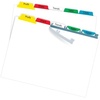 image:imageAvery 8 Tab Dividers for 3 Ring Binder Easy Print amp Apply Clear Label Strip Index Maker Customizable Multicolor Tabs 5 Sets 11419Clear