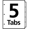 image:imageAvery 8 Tab Dividers for 3 Ring Binder Easy Print amp Apply Clear Label Strip Index Maker Customizable Multicolor Tabs 5 Sets 11419Multicolor