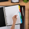 image:imageAvery 8 Tab Dividers for 3 Ring Binder Easy Print amp Apply Clear Label Strip Index Maker Customizable Multicolor Tabs 5 Sets 11419Multicolor