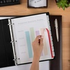 image:imageAvery 8 Tab Plastic Dividers for 3 Ring Binder Easy Print amp Apply Clear Label Strip Index Maker Customizable Frosted White Tabs 5 Sets 12450Frosted White