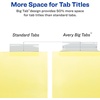 image:imageAvery 8Tab Binder Dividers Insertable Clear Big Tabs 1 Set 111121 Set