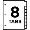 image:imageAvery 8Tab Binder Dividers Insertable Multicolor Big Tabs 1 Set 11123