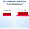 image:imageAvery 8Tab Binder Dividers Insertable Multicolor Big Tabs 1 Set 11123