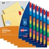 image:imageAvery 8Tab Binder Dividers for School Medical Office Supply or Home Organization Insertable Multicolor Big Tabs 6 Sets 1111148pack