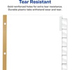 image:imageAvery Big Tab Insertable Dividers for 3 Ring Binders 8Tab Sets White Paper Clear Tabs 6 Binder Divider Sets 411241 Set
