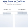 image:imageAvery Big Tab Insertable Extra Wide Dividers 8 Multicolor Tabs 1 Set 11222