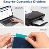 image:imageAvery Big Tab Insertable Plastic 2 Pocket Dividers for 3 Ring Binders 5 Tab Set Bright TwoTone Multicolor Works with Sheet Protectors 1 Set 000312 Pack