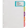 image:imageAvery Big Tab Printable Large White Label Dividers Includes Easy Peel Labels 5 Tabs 4 Sets 144380