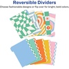image:imageAvery Big Tab Reversible Fashion Dividers Assorted Colors 5Tab Set 24928Retro Pattern