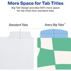 image:imageAvery Big Tab Reversible Fashion Dividers Assorted Colors 5Tab Set 24928Retro Pattern