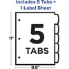 image:imageAvery Big Tab Reversible Fashion Dividers Assorted Colors 5Tab Set 24928Retro Pattern