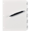 image:imageAvery Big Tab Write amp Erase Durable Plastic Dividers for 3 Ring Binders 5Tab Set White 1 Set 163701 Set