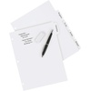 image:imageAvery Big Tab Write amp Erase Durable Plastic Dividers for 3 Ring Binders 5Tab Set White 1 Set 163704 Sets