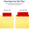 image:imageAvery Binder Dividers  5Tab Insertable Multicolor Big Tabs for Binders 48 Sets of Dividers 11109Binder Divider