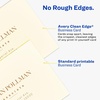 image:imageAvery Clean Edge Printable Business Cards with Sure Feed Technology 2 x 35 Ivory 200 Blank Cards for Laser Printers 5876One Size