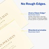 image:imageAvery Clean Edge Printable Business Cards with Sure Feed Technology 2 x 35 Ivory 200 Blank Cards for Laser Printers 5876One Size Pack of 5