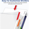 image:imageAvery Clear Easy View Durable Plastic Dividers for 3 Ring Binders 5Tab Set Bright Multicolor 1 Set 167405 Tab