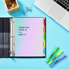 image:imageAvery Clear Easy View Durable Plastic Dividers for 3 Ring Binders 5Tab Set Bright Multicolor 1 Set 167405 Tab