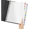 image:imageAvery Clear Easy View Durable Plastic Dividers for 3 Ring Binders 8Tab Set Bright Multicolor 1 Set 16741Dividers