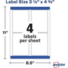image:imageAvery Custom Print Labels Rectangle 312x434 32PK White