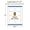 image:imageAvery Dissolvable Rectangle Labels Sure Feed Technology 2 x 3 Matte White PrinttoTheEdge LaserInkjet Printable 200 Labels Total200 labels