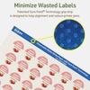 image:imageAvery Dissolvable Round Labels Sure Feed Technology 1 Diameter Matte White PrinttoTheEdge LaserInkjet Printable 1200 Labels Total240 labels