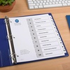 image:imageAvery Dividers for 3 Ring Binders 10 Tabs per Set Customizable Table of Contents Classic White Tabs Great for Organizing Reports Projects and More 6 Sets of 11823